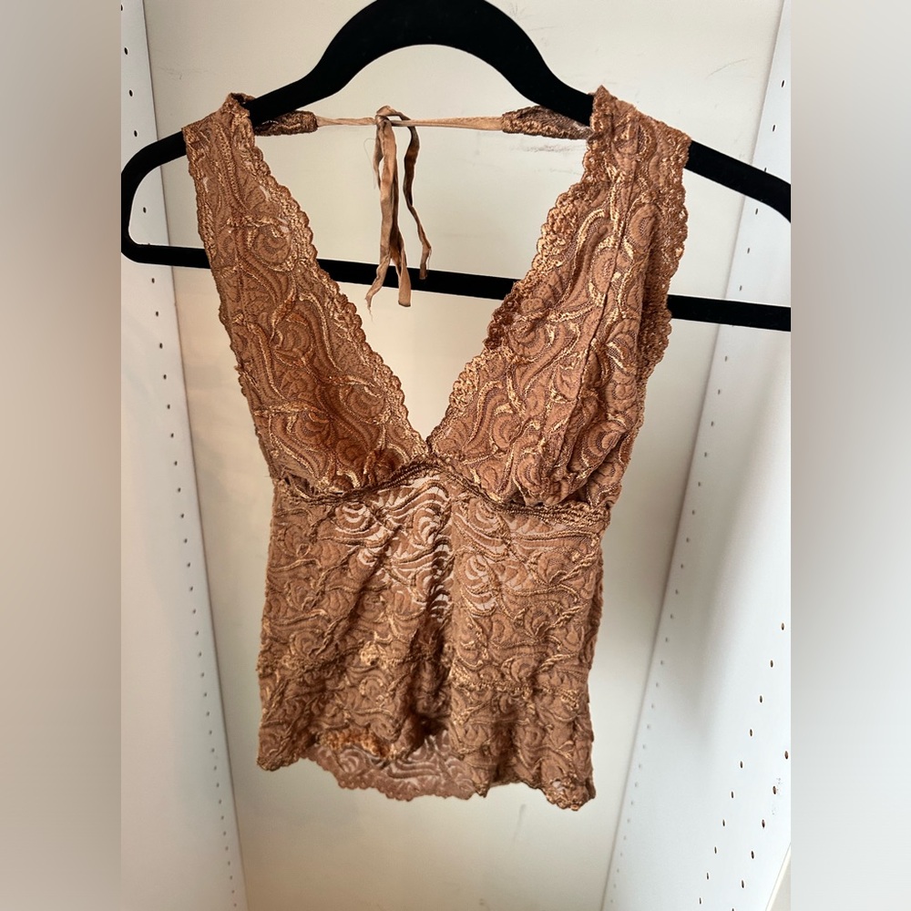 Tan halter top
